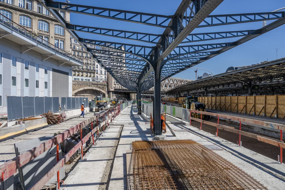 CDG Express - Renovation quai et abri gare de l'Est